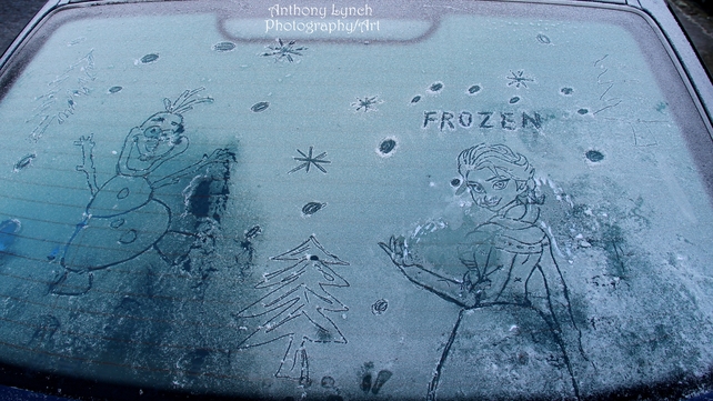 A 'Frozen' car in Dublin (Pic: Anthony Lynch)