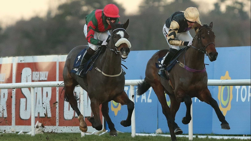 Vigil (left) may going in the Champion Bumper at Cheltenham