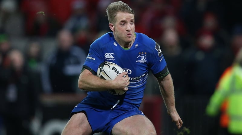 Leinster's Luke Fitzgerald in action against Munster