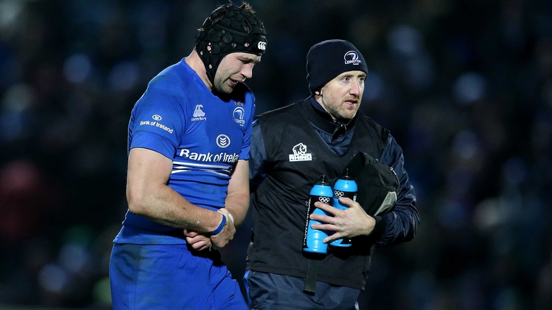 Kevin McLaughlin leaves the field during Leinster's 21-11 Pro12 win over Connacht