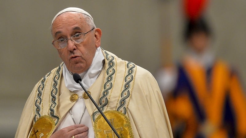 Pope Francis denounced situations where the poor were made to feel like criminals