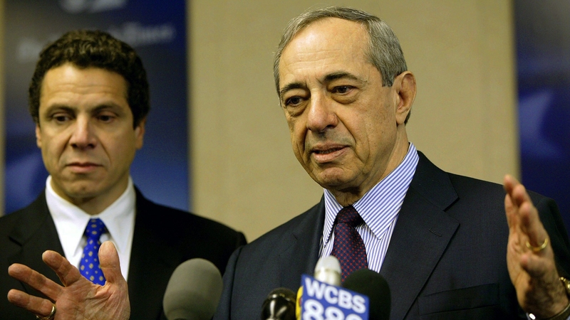 Mario Cuomo, right, pictured with his son Andrew