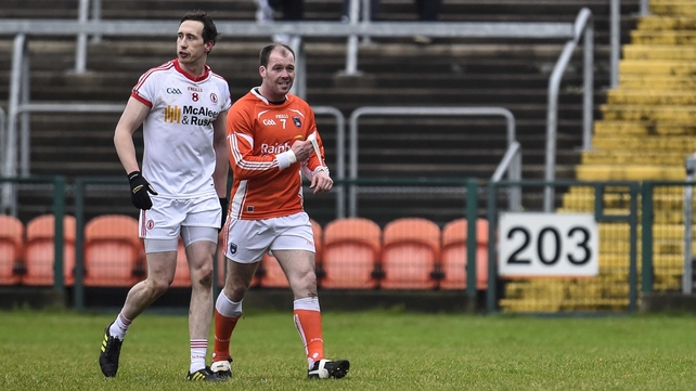...and Colm Cavanagh and Ciaran McKeever were sent off before Tyrone ran out winners