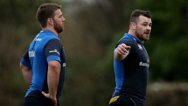 Sean O'Brien (L) and Leinster team-mate Cian Healy are both targeting Ireland returns after injury lay offs