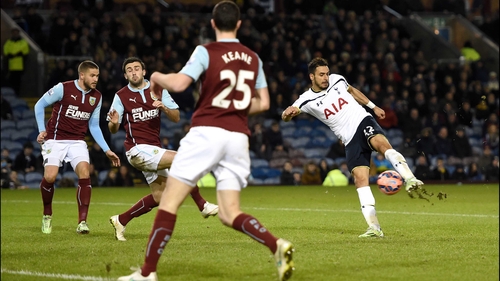 Nacer Chadli opened the scoring in the 56th minute