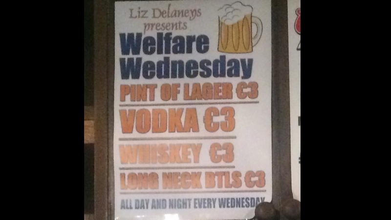 Following criticism the pub agreed to remove the word 'welfare' from the promotion, conceding its use was a mistake