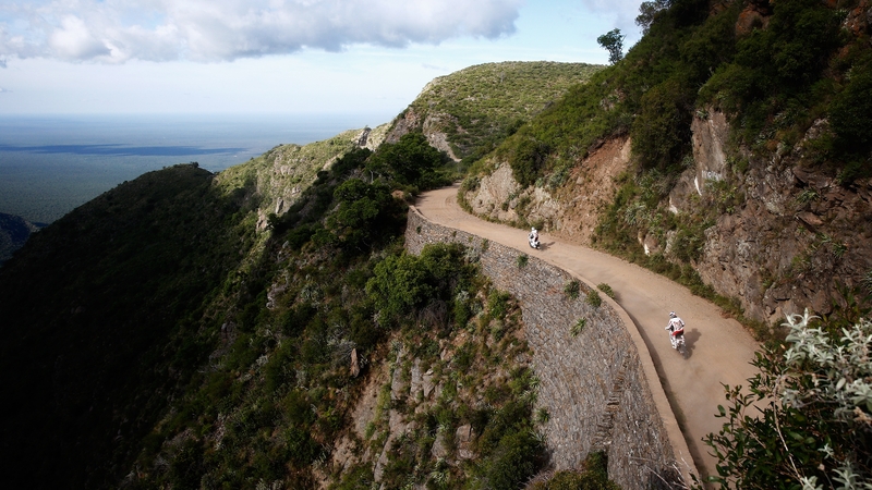 Michal Hernik (front) during Day 2 of the 2015 Dakar Rally