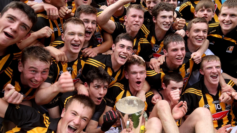 Kilkenny's minors celebrate their All-Ireland win last September