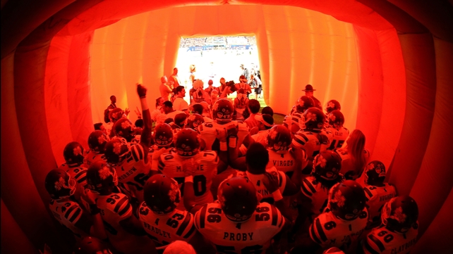The Mississippi State Bulldogs prepare to take the field before the Orange Bowl game against the Georgia Tech Yellow Jackets at Sun Life Stadium in Miami Gardens, Florida