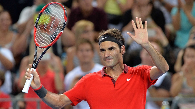 Roger Federer boasts a winning 7-1 head-to head record over fellow Brisbane International finalist Milos Raonic