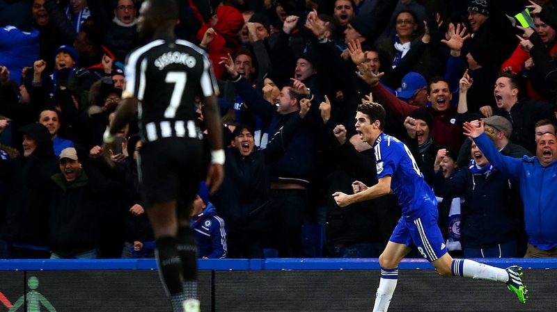Oscar put Chelsea ahead against the run of play
