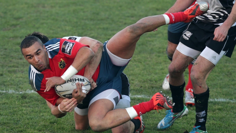 Simon Zebo scored Munster's fourth try