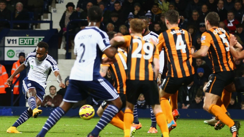 Saido Berahino smashed home the winner for the Baggies