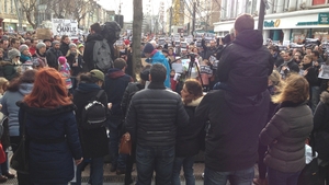 About 400 people gathered in Cork city centre for a silent candlelit vigil