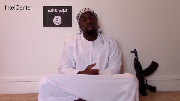 An image from the video which purports to show Amedy Coulibaly