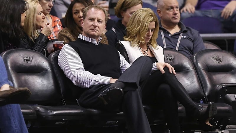 Ower of the Phoenix Suns, Robert Sarver, during the NBA game against the Los Angeles Clippers at US Airways Center, Arizona