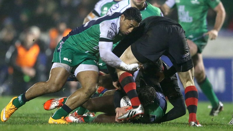 Bundee Aki is an injury doubt for Conacht's clash with Edinburgh