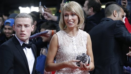 Stephanie Roche and her boyfriend Dean Zambra arriving for the FIFA Ballon d'Or gala in Zurich
