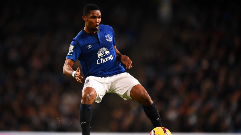 Samuel Eto'o scored four goals in 20 appearances for the Toffees