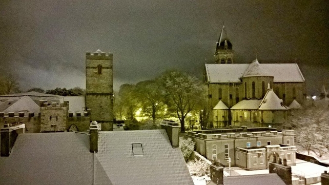 Eugene later sent in an updated image of the snow in Sligo