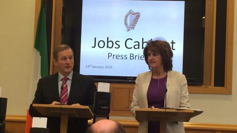 Enda Kenny and Joan Burton announced the new measures at a news conference this afternoon