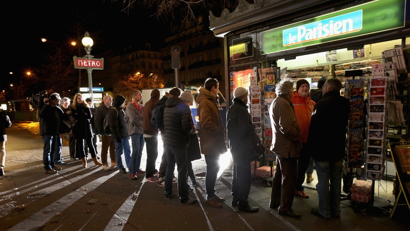 French vendors say the latest edition sold out within minutes this morning