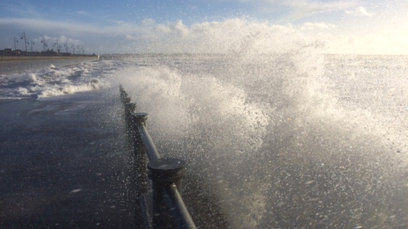 The more severe warning covers the western half of the country