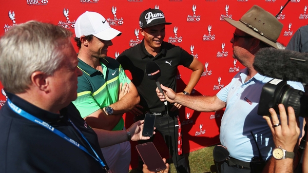 Rory McIlroy and Rickie Fowler both finished their opening rounds in Abu Dhabi on five under par