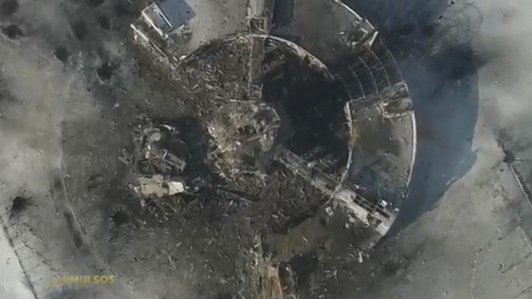 Destruction in Donetsk