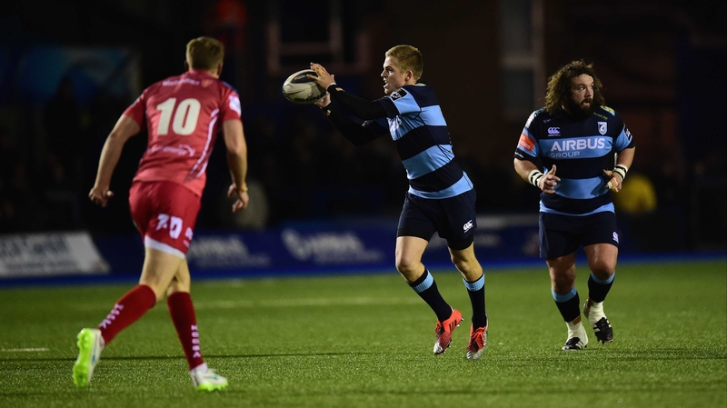 Gareth Anscombe (centre) has been in the Wales squad for the Six Nations