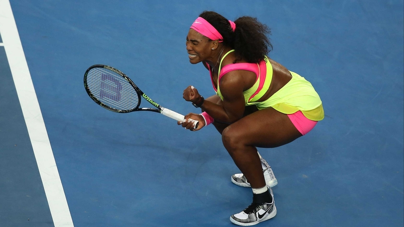 Serena Williams hammered down 11 aces in her first-round victory