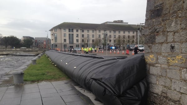 The 'Aquadam' were put in place today