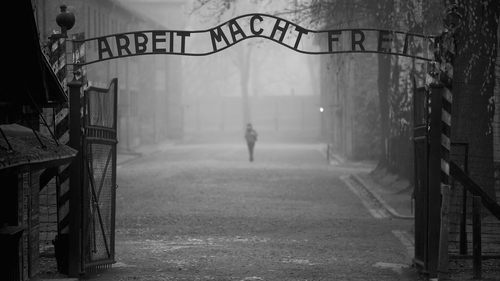 The huge Auschwitz camp was built near the southern Polish town of Oswiecim, about 90 minutes' drive from the city of Krakow