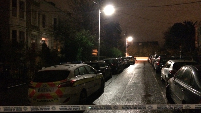 The scene at Clarinda Park was sealed off following the stabbing