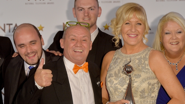 Brendan O'Carroll, Jennifer Gibney and members of the Mrs Brown's Boys team - Enjoying a hat-trick