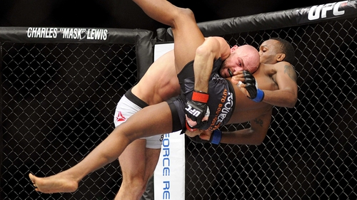 Cathal Pendred managed four takedowns to Sean Spencer's zero in their fight in Boston