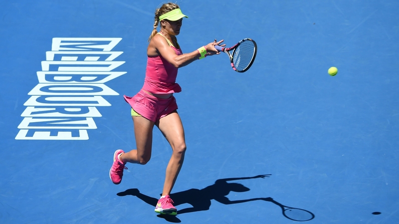 Eugenie Bouchard beat Caroline Garcia 7-5 6-0