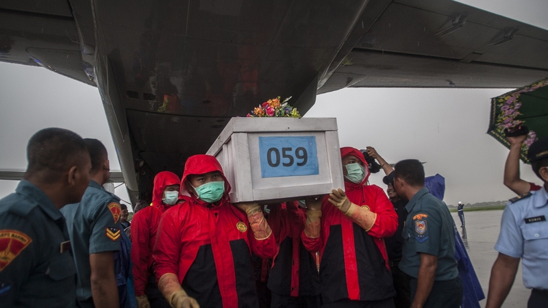 Almost 100 bodies have yet to be recovered from the crashed AirAsia jet