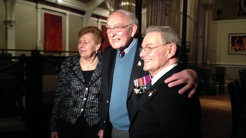 At the Mansion House this evening two Holocaust survivors meet the RAF veteran who freed them 70 years ago