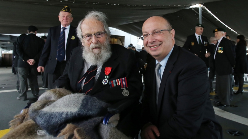 Michael d'Alton with French Ambassador Jean-Pierre Thebault