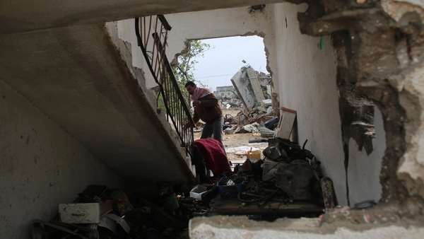 Thousands of homes in Gaza were destroyed during the conflict