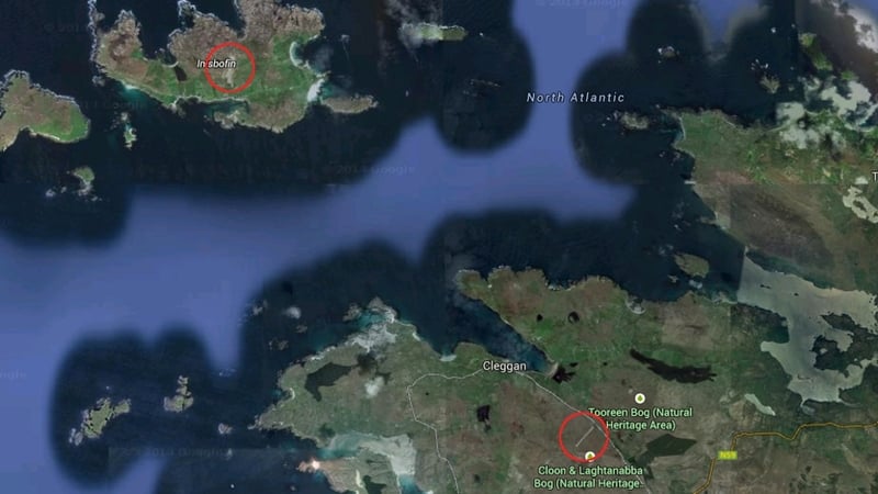 The airstrips were built to help develop the community on Inishbofin (pic: Google Maps)