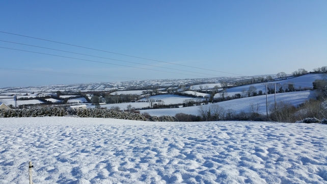 Snowy fields in Co Monaghan (Pic: Noel Clerkin)