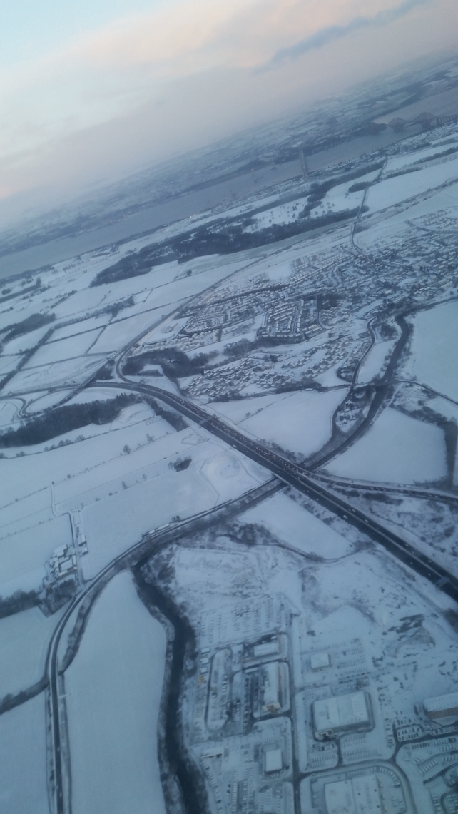 Gordon Nimmon snapped this pic as he left Edinburgh this morning en route to Dublin