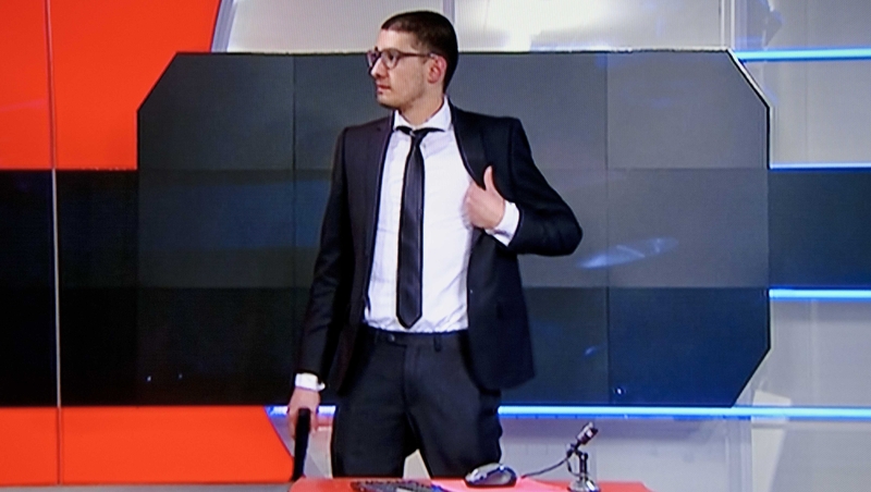 The 19-year-old demanded to address the nation apparently about a conspiracy theory