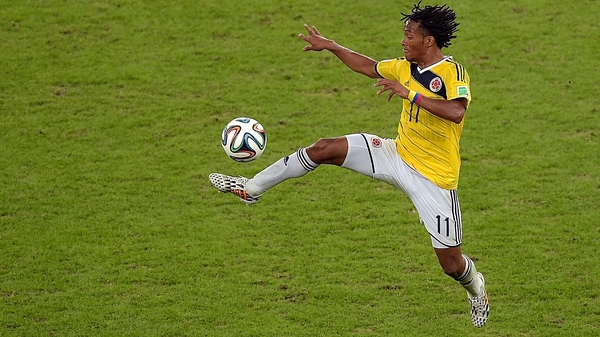 Juan Cuadrado starred for Colombia in the 2014 World Cup
