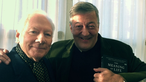Gay Byrne with Stephen Fry