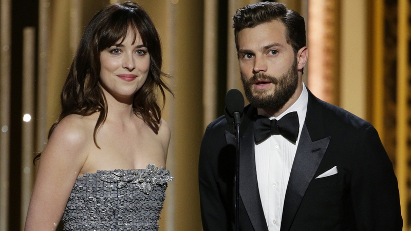 Dakota Johnson and her Fifty Shades of Grey co-star Jamie Dornan