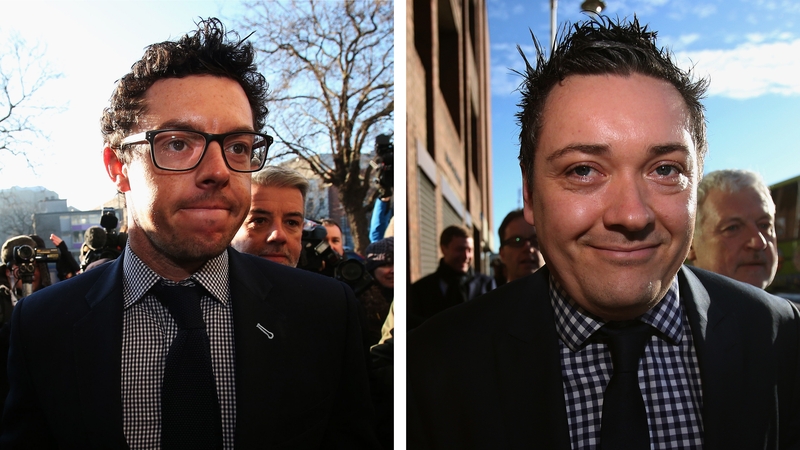 Rory McIlroy has settled his action with Horizon Sports Management and Conor Ridge (R)