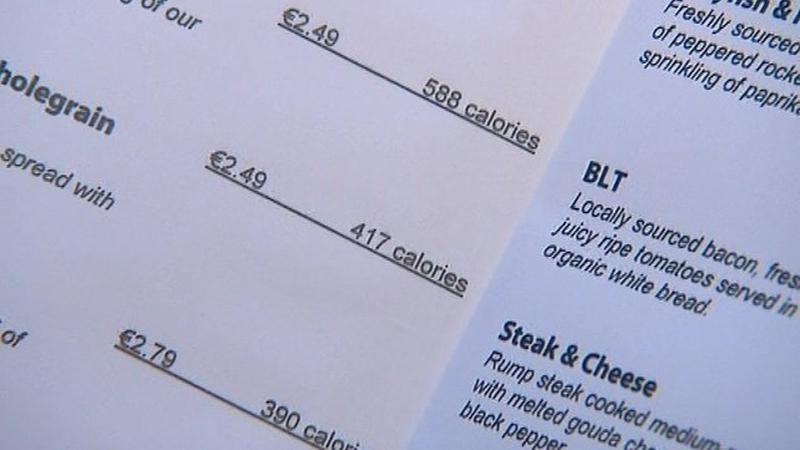 The proposals require food outlets to post the information at the point where the food is ordered